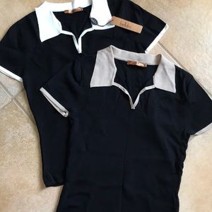 Belldini Lot/2 Knit Golf Shirts